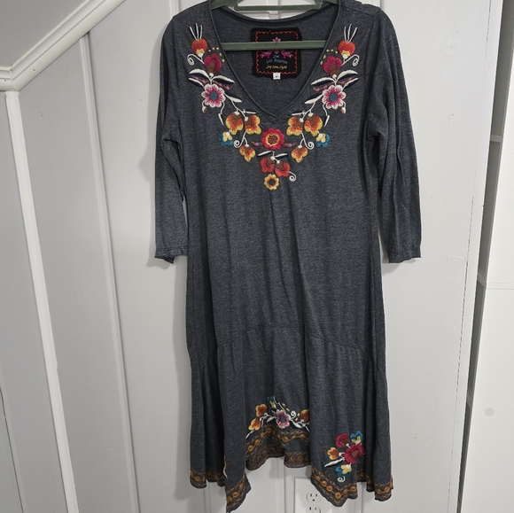 Johnny Was Embroidered Floral Dress - Picture 2 of 11